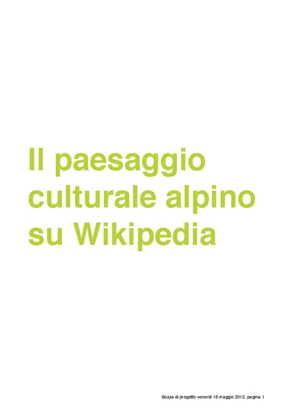 File:Il paesaggio culturale alpino su Wikipedia.pdf