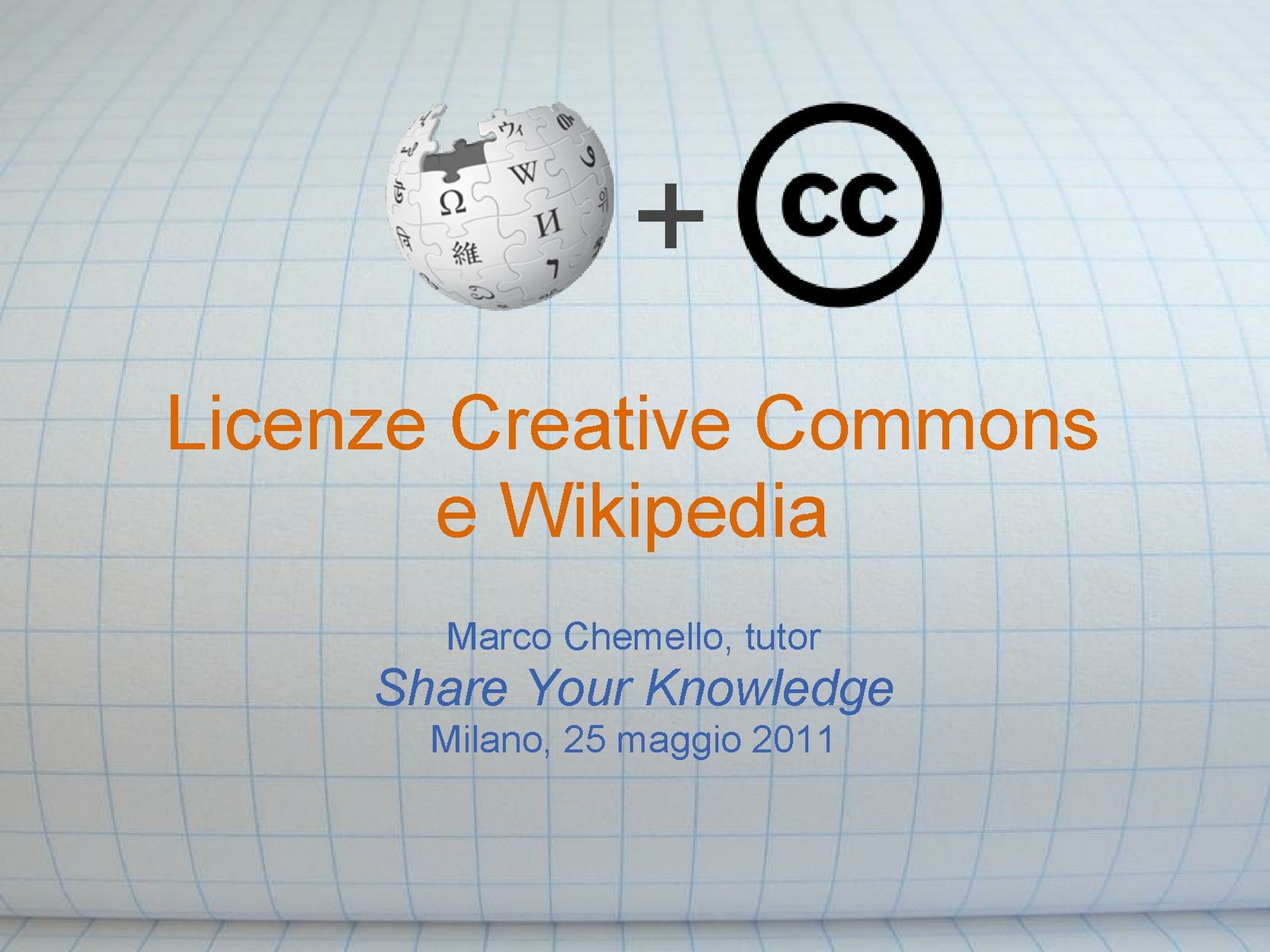 Licenze Creative Commons e Wikipedia