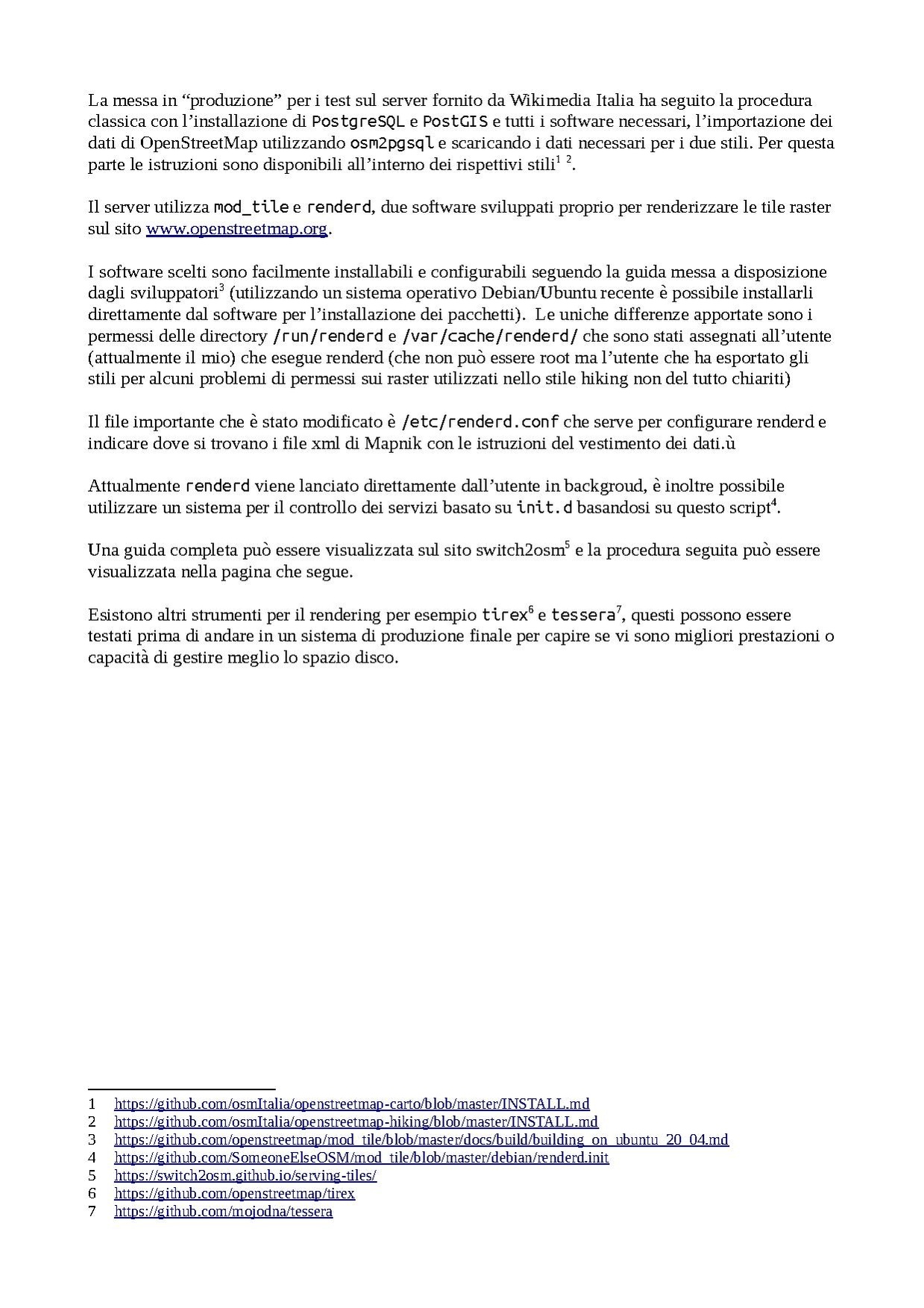 Documento di spiegazione del processo di messa in produzione
