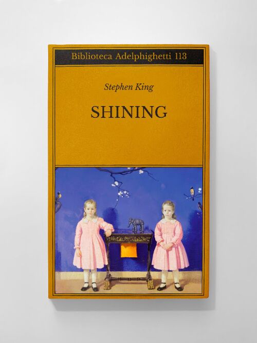 Copertina immaginaria del libro "Shining" di Stephen King
