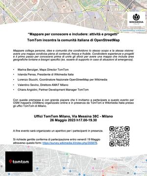 Volantino "TomTom incontra la comunità italiana di OpenStreetMap".jpg