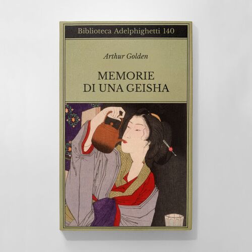 Copertina immaginaria del libro "Memorie di una geisha" di Arthur Golden