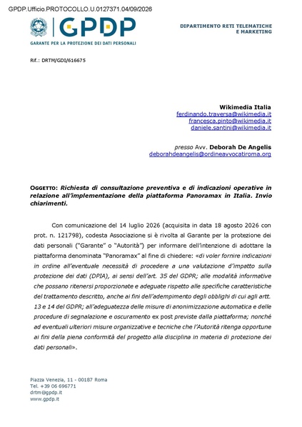 File:Risposta Garante Panoramax.pdf
