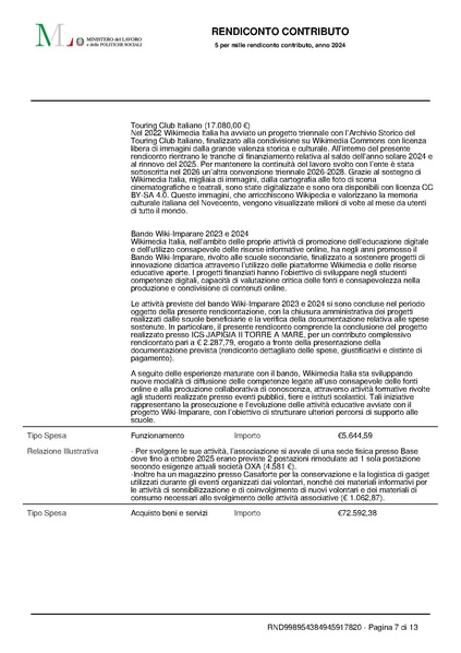 File:Rendicontazione 5x1000 anno finanziario 2024.pdf