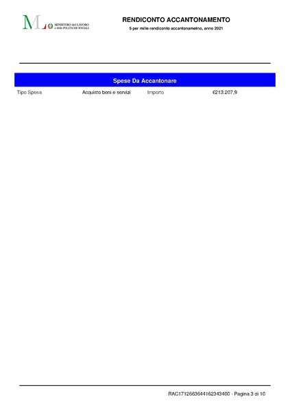 File:Rendicontazione 5x1000 accantonamento anno finanziario 2021.pdf